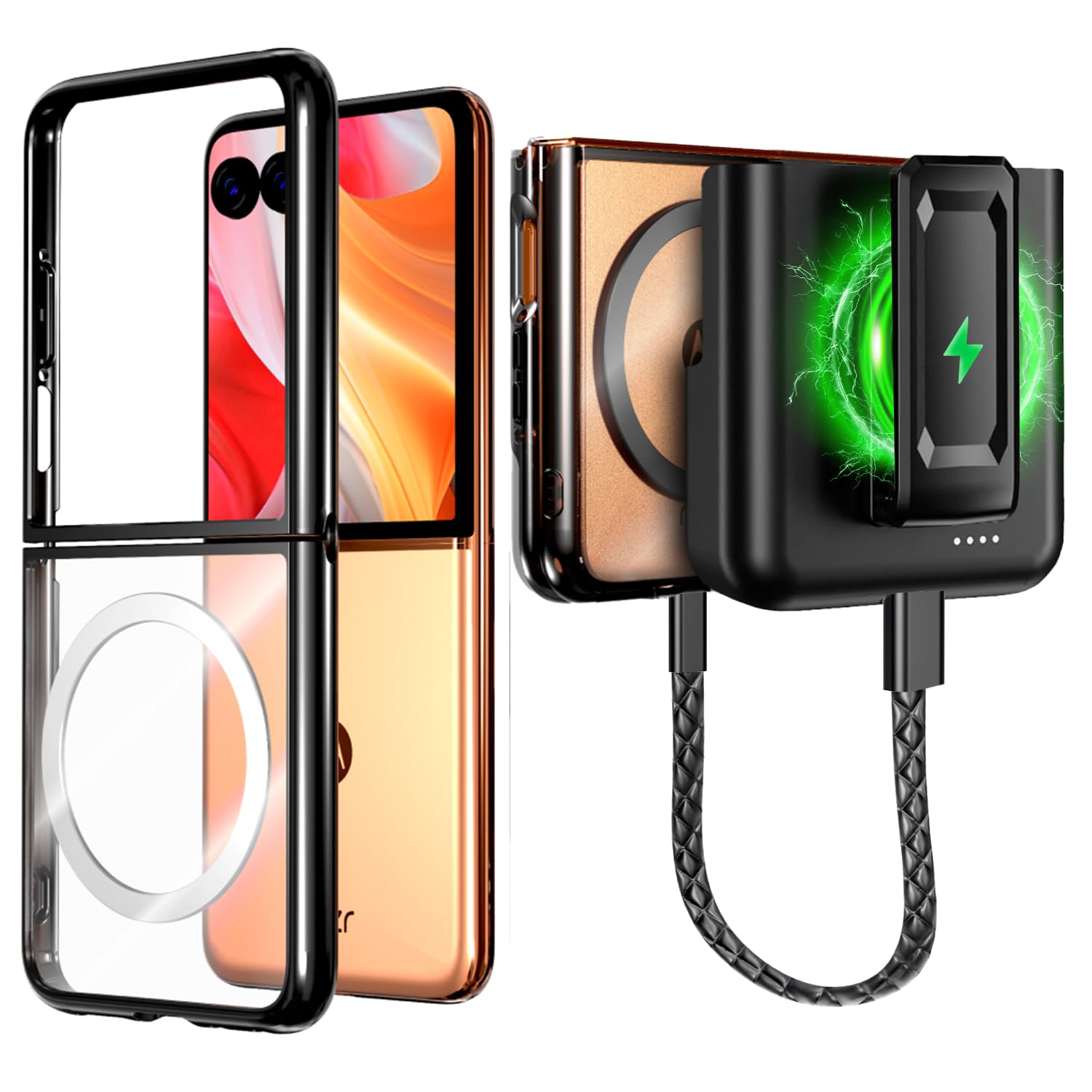 Amazon.com: Wired Battery Case 4000mAh with Belt Clip Holster for